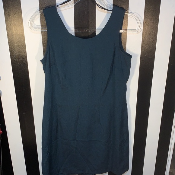 Vintage 90s Dark Green Jumper Dress Retro y2k vibes Small Juniors 2/4 - Picture 13 of 13